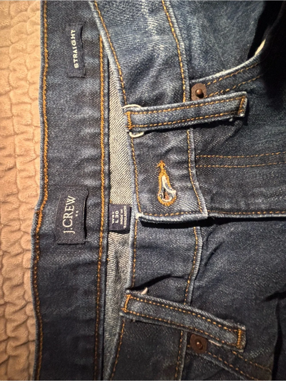 J. Crew Classic Dark Blue Straight Jeans